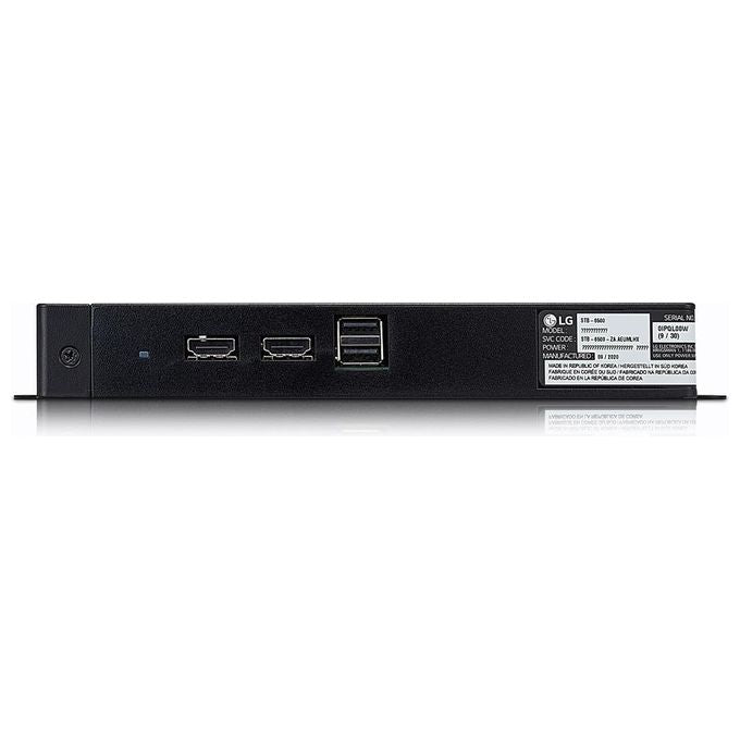 LG STB-6500 Smart TV Box webOS 5.0 4K Ultra HD Wi-Fi Ethernet Bluetooth Tuner DVB-T2-C-S2 colore Nero