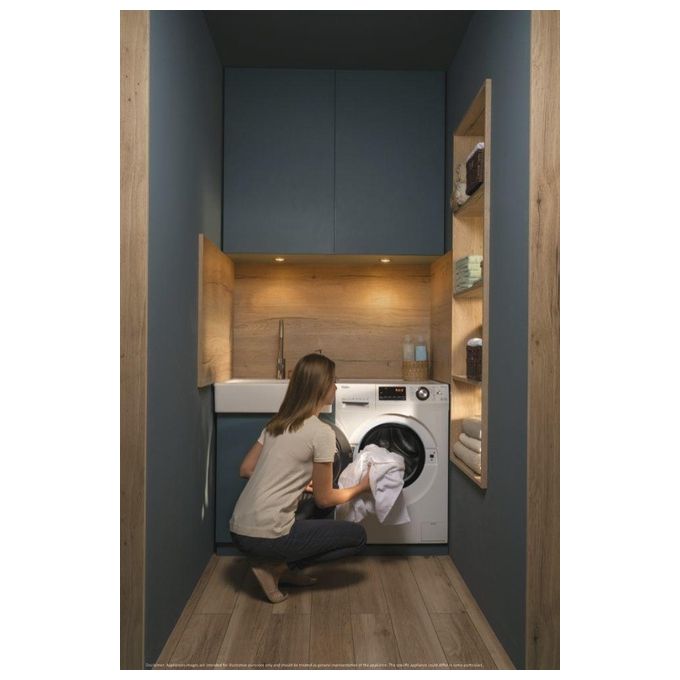 Haier HW70B12636N Serie 636 Lavatrice Carica Frontale Slim 7 kg Classe energetica A+++ Trattamento ABT Partenza Differita  Centrifuga 1200 giri Motore Direct Motion