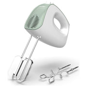 Imetec 7485 CreaandCrema Sbattitore Manuale 500W 5 velocita' Turbo Fruste Extralunghe Ganci Acciaio Inox colore Bianco Verde