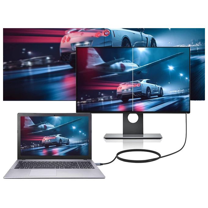 Conceptronic ABBY10G Cavo e Adattatore Video 2mt Usb Tipo-c Hdmi Grigio