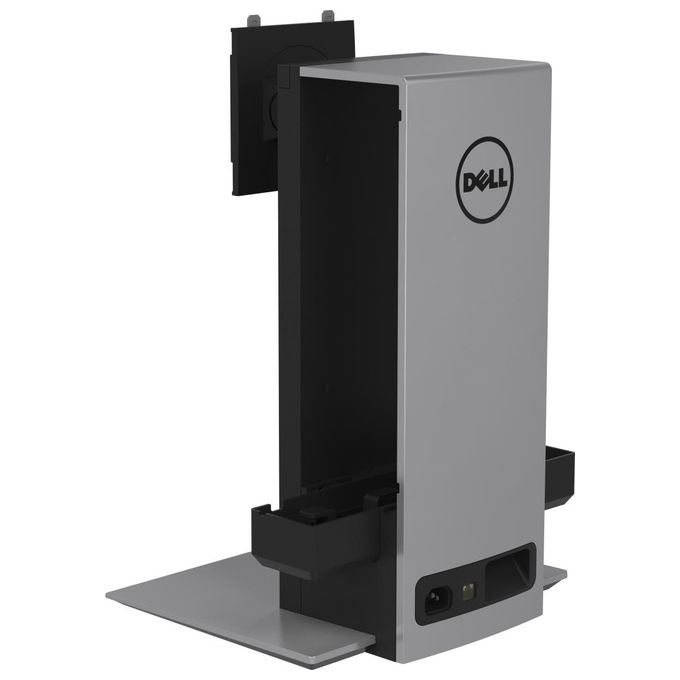 DELL DELL-OSS21 Supporto All-in-One per Desktop Small Form Factor Compatibilita' 19'' - 27'' Regolazione Altezza Inclinazione -5 - 21° Rotazione 360° colore Argento