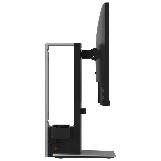 DELL DELL-OSS21 Supporto All-in-One per Desktop Small Form Factor Compatibilita' 19'' - 27'' Regolazione Altezza Inclinazione -5 - 21° Rotazione 360° colore Argento