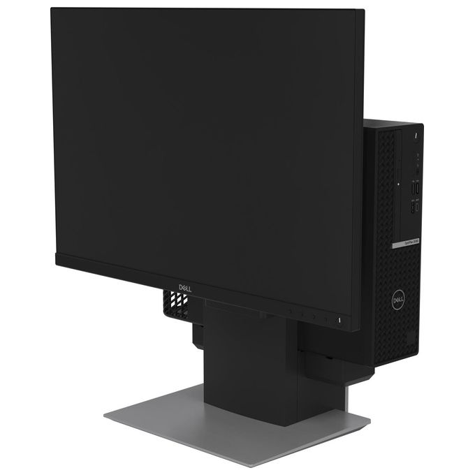 DELL DELL-OSS21 Supporto All-in-One per Desktop Small Form Factor Compatibilita' 19'' - 27'' Regolazione Altezza Inclinazione -5 - 21° Rotazione 360° colore Argento