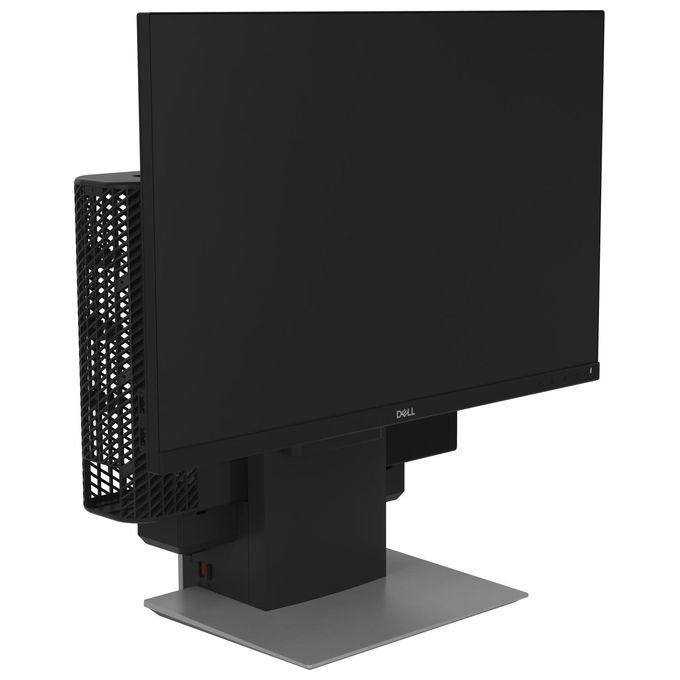 DELL DELL-OSS21 Supporto All-in-One per Desktop Small Form Factor Compatibilita' 19'' - 27'' Regolazione Altezza Inclinazione -5 - 21° Rotazione 360° colore Argento