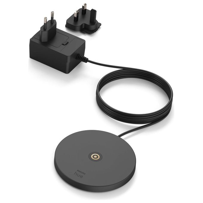Philips Lampada Smart Hue Go White and Color Ambiance da Tavolo Ricaricabile Nera Wireless