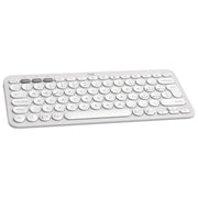 Logitech K380S Pebble Keys 2 Tastiera Wireless Bluetooth QWERTY Italiano Compatta Silenziosa Multi-dispositivo colore Bianco