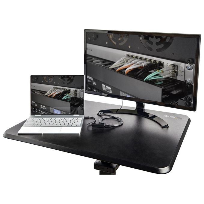 StarTech.com STSCART2 Standing Workstation Mobile Seduti o in Piedi Ergonomica