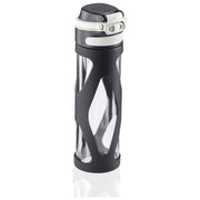 Leifheit Borraccia Flip in Vetro Nero 600ml