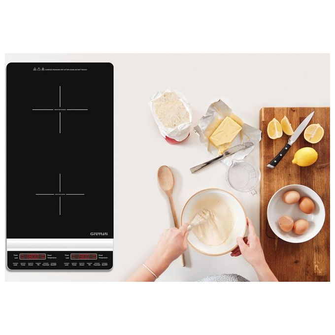 G3 Ferrari G10139 Dinamiko Deep Fornello a Induzione Doppio 3100W 2 Zone Touch Timer 3h colore Nero