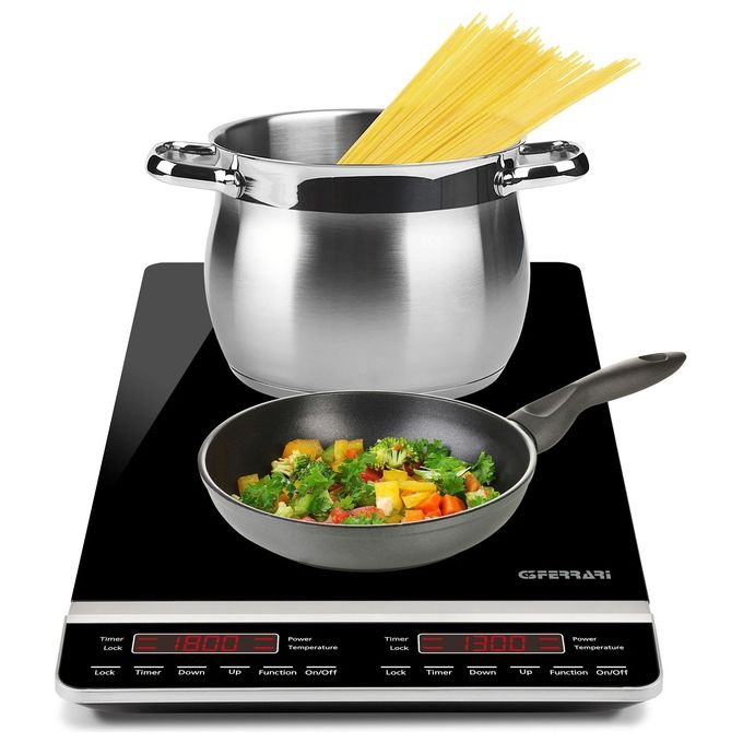 G3 Ferrari G10139 Dinamiko Deep Fornello a Induzione Doppio 3100W 2 Zone Touch Timer 3h colore Nero