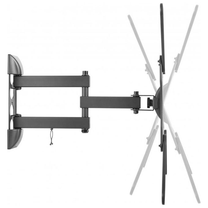 Nuova Video Suono Supporto Lcd a 2 Bracci 3 Snodi per Lcd fino a 55'' Max 30Kg 3 Snodi Vesa 400x400