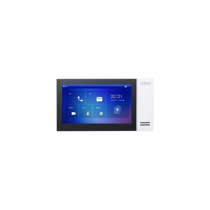 Dahua DHI-VTH2421FW-P Monitor Interno IP Videocitofono SIP 7'' Touch PoE MicroSD 8 GB colore Bianco
