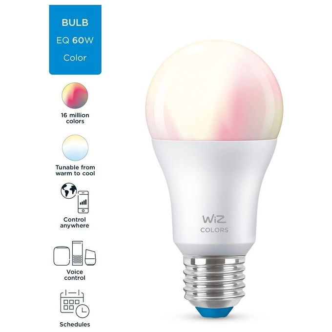 Philips Wiz Color Lampadina a Goccia Smerigliata Wi-Fi 60W