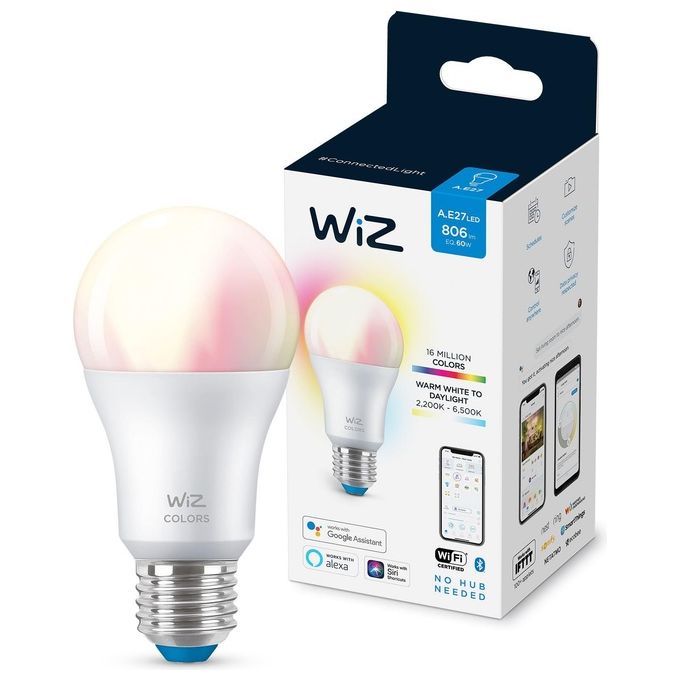 Philips Wiz Color Lampadina a Goccia Smerigliata Wi-Fi 60W