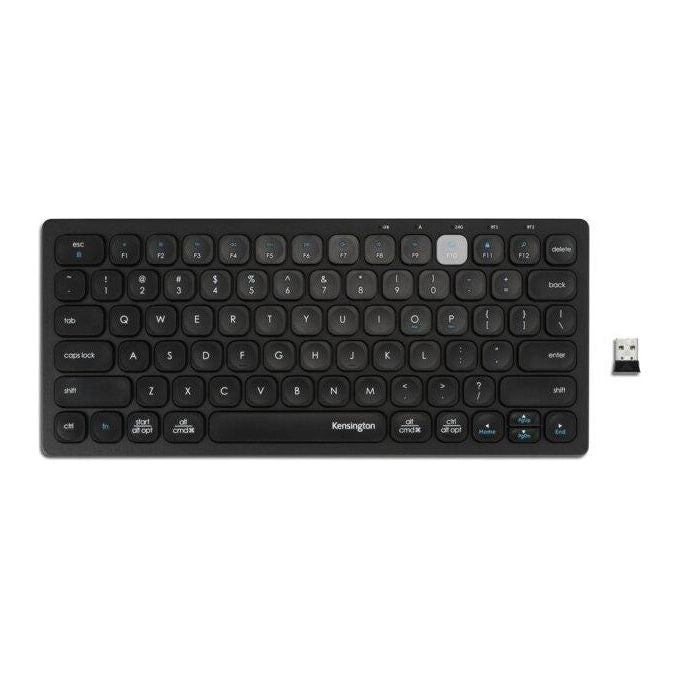 Kensington K75502IT Tastiera Compatta Wireless Bluetooth USB Multi Device Layout QWERTY Italiano colore Nero