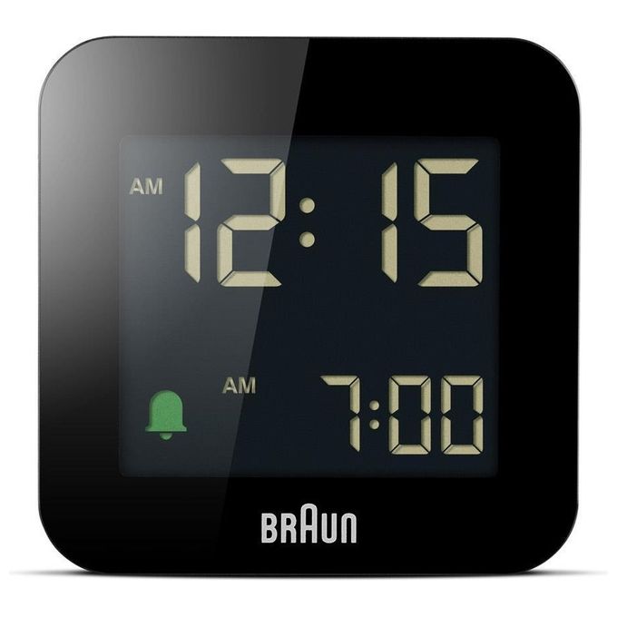 Braun BC08B-DCF Radiosveglia Digitale LCD Radiocontrollata DCF77 Sveglia Crescente Snooze colore Nero
