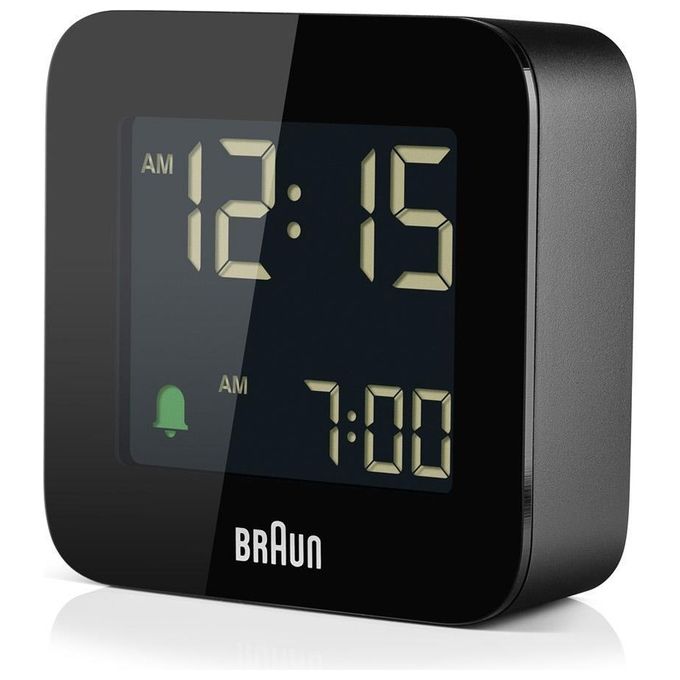 Braun BC08B-DCF Radiosveglia Digitale LCD Radiocontrollata DCF77 Sveglia Crescente Snooze colore Nero
