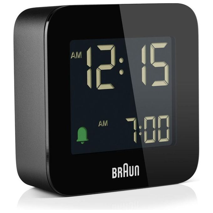 Braun BC08B-DCF Radiosveglia Digitale LCD Radiocontrollata DCF77 Sveglia Crescente Snooze colore Nero
