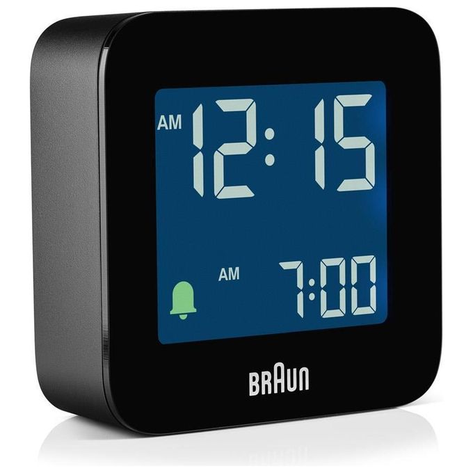 Braun BC08B-DCF Radiosveglia Digitale LCD Radiocontrollata DCF77 Sveglia Crescente Snooze colore Nero