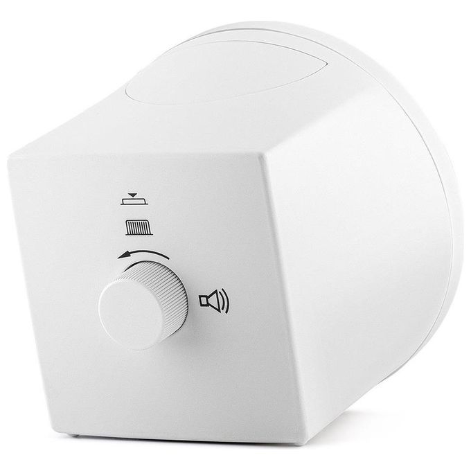 Braun BC07W-DCF Sveglia al quarzo analogica con radiocontrollo DCF allarme crescendo illuminazione tampone e indicatori luminosi colore Bianco