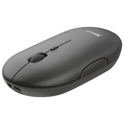 Trust 24059 Puck Mouse Ambidestro Wireless Bluetooth RF Ottico Silenzioso 1600 DPI ricaricabile USB-C colore Nero