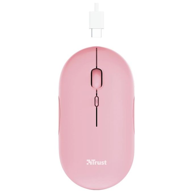 Trust Puck Mouse Wireless a RF + Bluetooth Ottico 1600 DPI