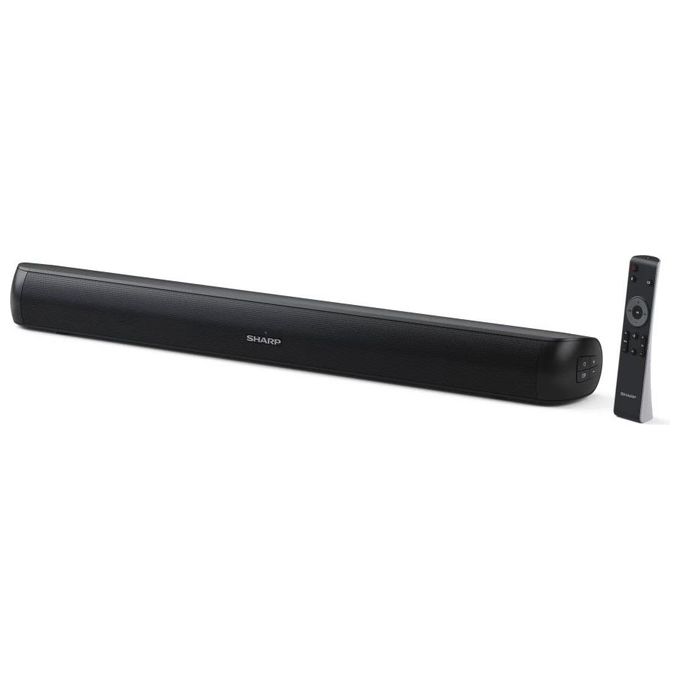Sharp HT-SB107 Soundbar 2.0 90W Bluetooth 4.2 HDMI ARC USB Ottico AUX Montabile a Parete colore Nero