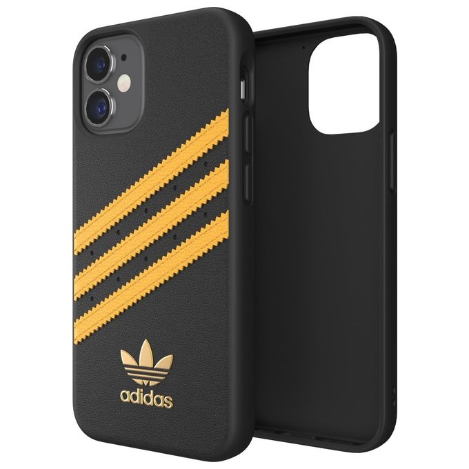Adidas Samba Cover per iPhone 12 Mini Nero-Oro