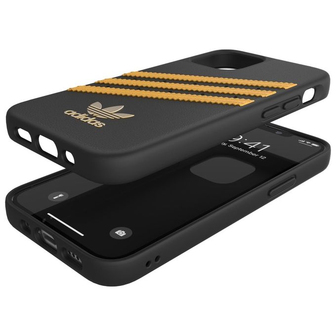 Adidas Samba Cover per iPhone 12 Mini Nero-Oro