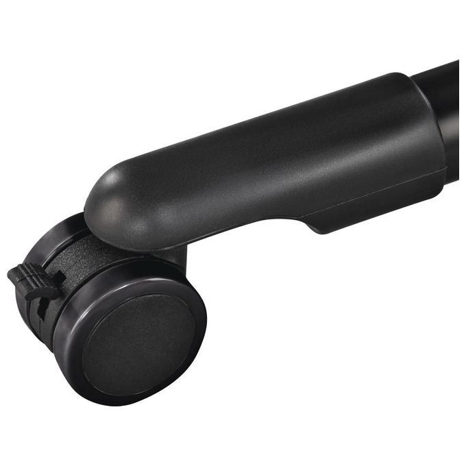 Hama 00077510 Tavolo per Proiettore con 2 Ripiani Regolabili Inclinabili e Ruotabili a 360° con Ruote Orientabili e Bloccabili Altezza Regolabile Senza Attrezzi colore Nero