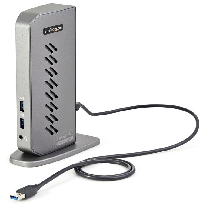 StarTech.com DK30A2DHUUE Docking Station USB-C USB-A Dual Monitor DisplayPort HDMI 4K 60Hz 6x USB-A GbE colore Nero Grigio