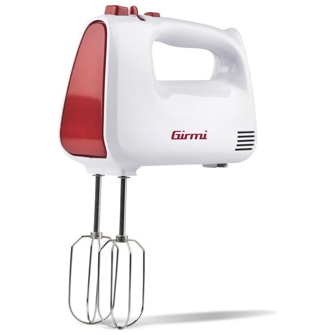 Girmi SB8201 Sbattitore Elettrico con Ciotola 400W 5 Velocita' Funzione Turbo Ciotola Girevole 3 L Accessori INOX colore Bianco