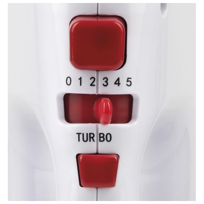 Girmi SB4101 SB41 Sbattitore Elettrico 400W 5 velocita' Funzione Turbo Fruste Acciaio INOX colore Bianco