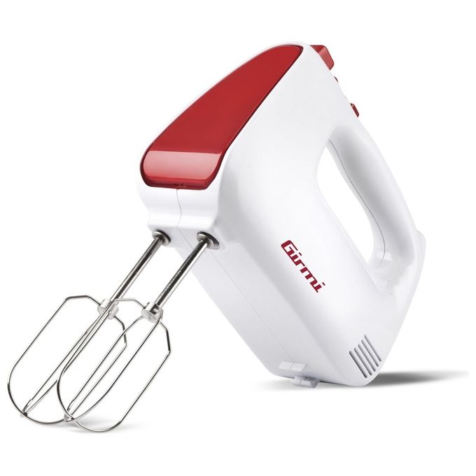 Girmi SB8201 Sbattitore Elettrico con Ciotola 400W 5 Velocita' Funzione Turbo Ciotola Girevole 3 L Accessori INOX colore Bianco