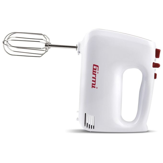 Girmi SB8201 Sbattitore Elettrico con Ciotola 400W 5 Velocita' Funzione Turbo Ciotola Girevole 3 L Accessori INOX colore Bianco