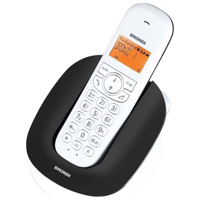 Brondi Telefono Cordless Manta Nero-Bianco