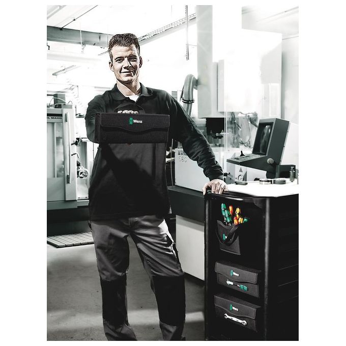 Wera 05004352001 2Go 3 Custodia Portautensili in Nylon modulare con fondo rinforzato colore Nero