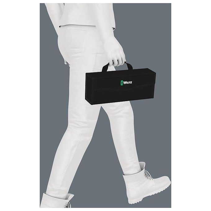 Wera 05004352001 2Go 3 Custodia Portautensili in Nylon modulare con fondo rinforzato colore Nero