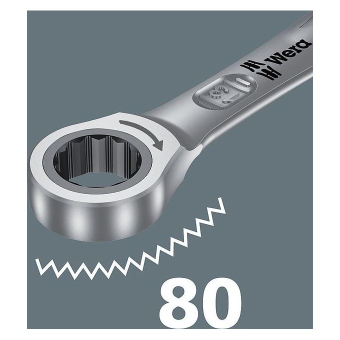 Wera Joker Set 4 Pezzi con Chiave Fissa ad Anello a Cricchetto