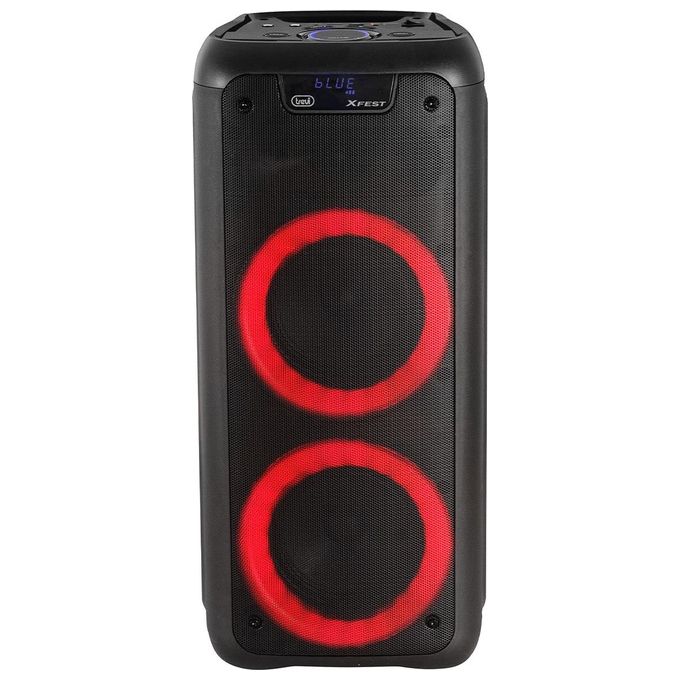 Trevi XF 600 KB XFEST Altoparlante Amplificato Portatile 80W Bluetooth USB MicroSD AUX-IN Karaoke colore Nero