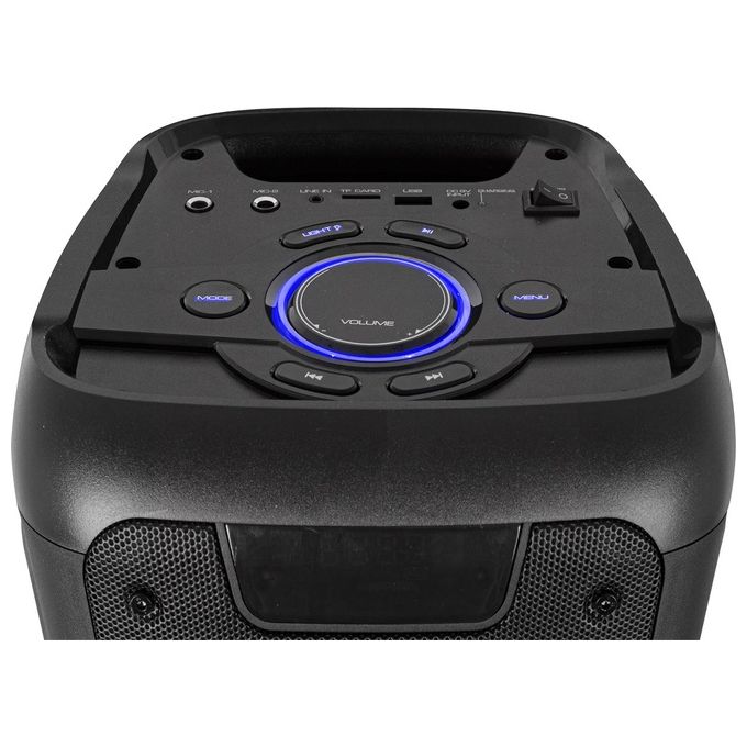 Trevi XF 600 KB XFEST Altoparlante Amplificato Portatile 80W Bluetooth USB MicroSD AUX-IN Karaoke colore Nero