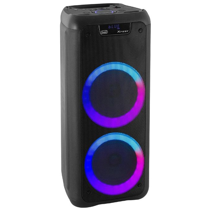 Trevi XF 600 KB XFEST Altoparlante Amplificato Portatile 80W Bluetooth USB MicroSD AUX-IN Karaoke colore Nero