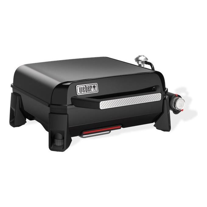 Weber 1500207 Piastra Premium SLATE GP Barbecue a Gas Portatile 3,7 kW Temperatura Max Oltre 260 °C Superficie Cottura 43x41 cm colore Nero