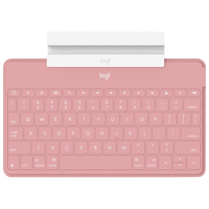 Logitech 920-010041 Keys-To-Go Tastiera Bluetooth QWERTY Italiano per iPhone iPad Apple TV colore Rosa