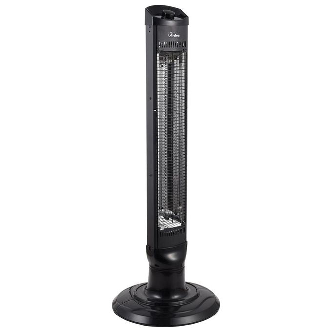 Ardes AR4B03 CAIO Stufa Elettrica a Infrarossi Fibra di Carbonio Oscillante 2 Livelli 1000 W colore Nero