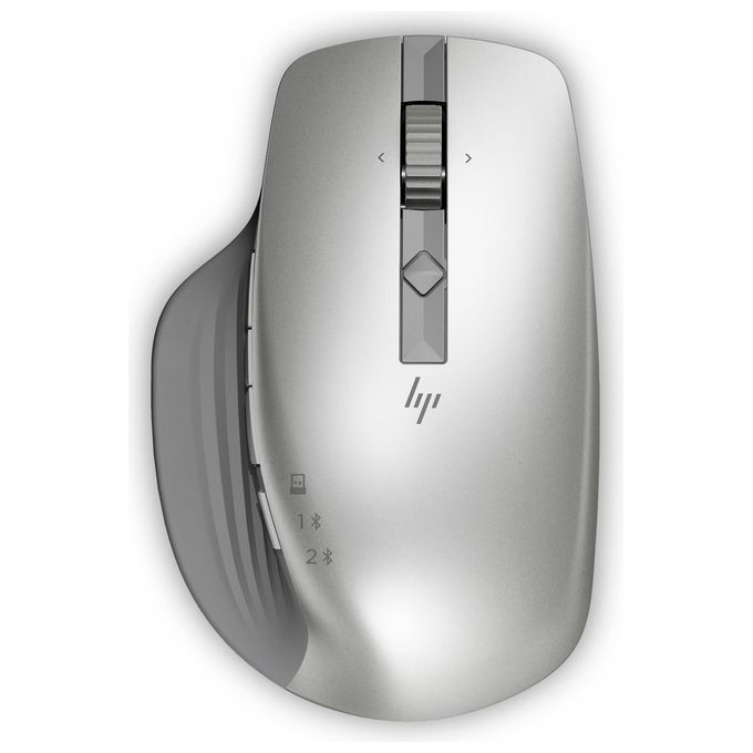 HP 930M Creator Mouse Wireless Bluetooth 5.1 2.4 GHz 7 Pulsanti Programmabili 4000 DPI colore Argento