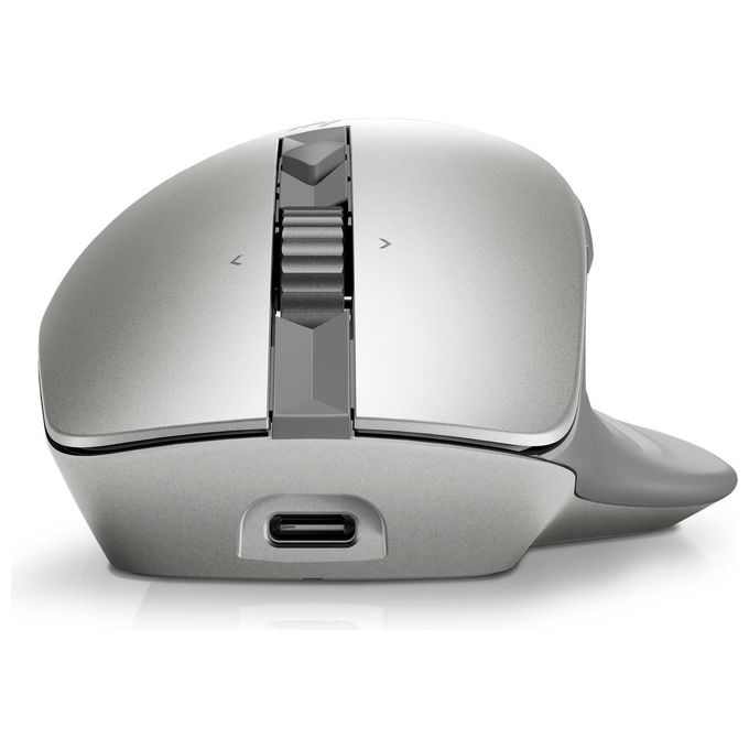 HP 930M Creator Mouse Wireless Bluetooth 5.1 2.4 GHz 7 Pulsanti Programmabili 4000 DPI colore Argento