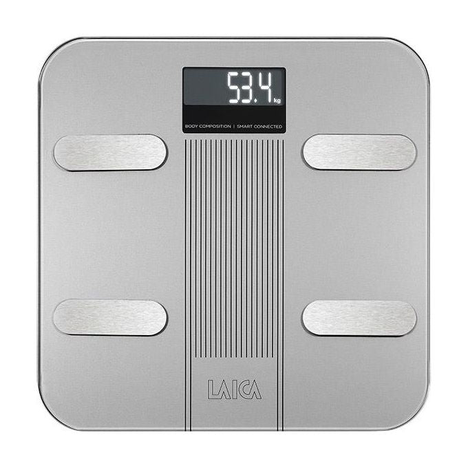 Laica LA282 Bilancia da Bagno Elettronica Bluetooth con Calcolo della Composizione Corporea Bianco