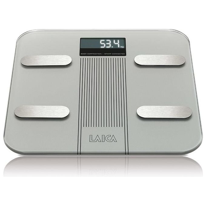 Laica LA282 Bilancia da Bagno Elettronica Bluetooth con Calcolo della Composizione Corporea Bianco