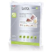 Laica VT3510 Sacchetti per Sottovuoto 50 pz 25x30 cm per Alimenti senza Bisfenolo A